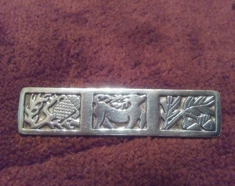Sterling Silver Zephyrus Celtic Pin Brooch