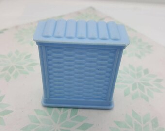 Marx Marxie Mansion Blue Bathroom Hamper Fits 3/4 Renwal Soft Plastic Laundry