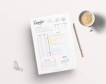 Pomodoro Planner, Productivity Planner, Business Planner, A5 Planner Pages, Printable Inserts, Student Planner, Printable Planner, Success