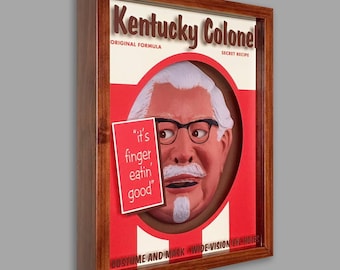 Kentucky Colonel Shadowbox Art