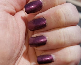 Plum Pudding Nail Polish- Purple Nail Lacquer - Plum Nail Polish