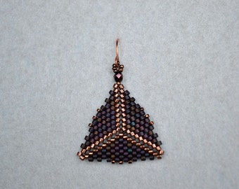 Burgundy & Copper Triangles
