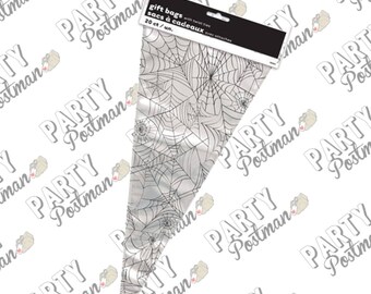 Spider web themed Cello Bags - Pack of 20