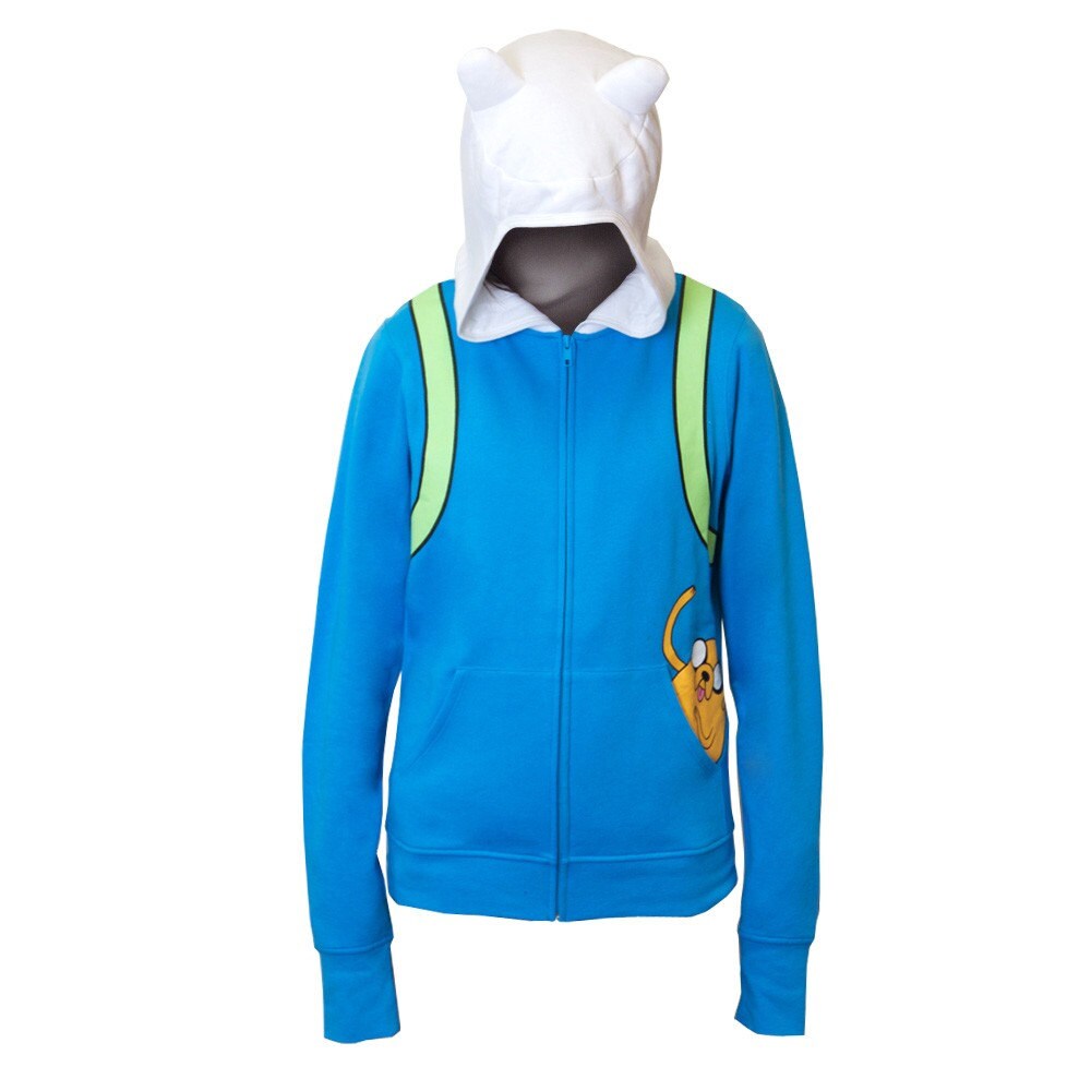 Adventure Time Fan Hoodie Finn Jake in pocket Junior Size