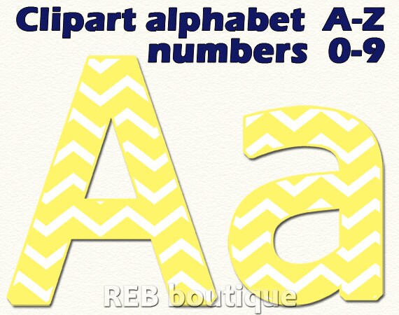 clipart alphabet yellow chevron clip art alphabet digital