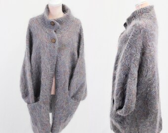 Oversize Strick / Strickjacke / 80er Jahre Strick / 1980er Jahre Pullover / L-XL