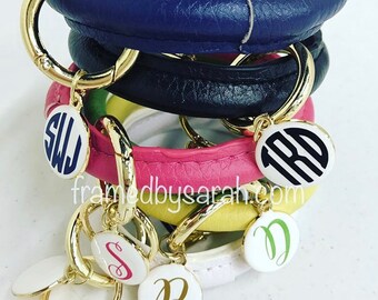 Personalized Bracelet key ring