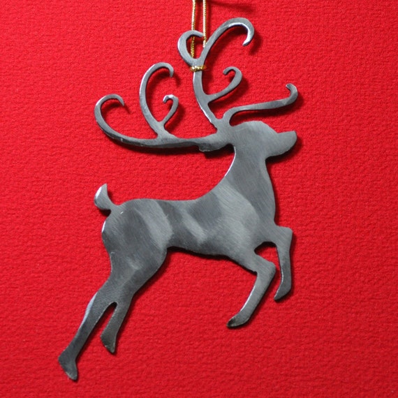Metal Reindeer Ornament Christmas Ornament Minimalist