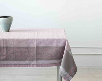Jacquard Tablecloth - Linen Cotton Blend