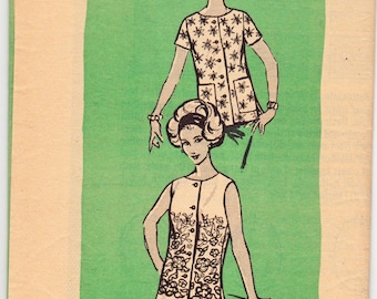 Vintage Sewing Pattern 1960's Misses Blouses Anne Adams 4558 34" Bust- Free Pattern Grading E-book Included