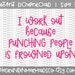 I work out because Svg - Fitness Svg - Motivational Svg - Motivation Svg - New Year Svg - New Year Resolutions - Fitness Shirt Cut File