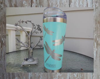 Decal for Yeti Cup, Glitter Dragonfly, Yeti decal Glitter, Glitter Decal, Water Bottle Decal, Car Decal, Glitter Yeti Decal, tumbler decal