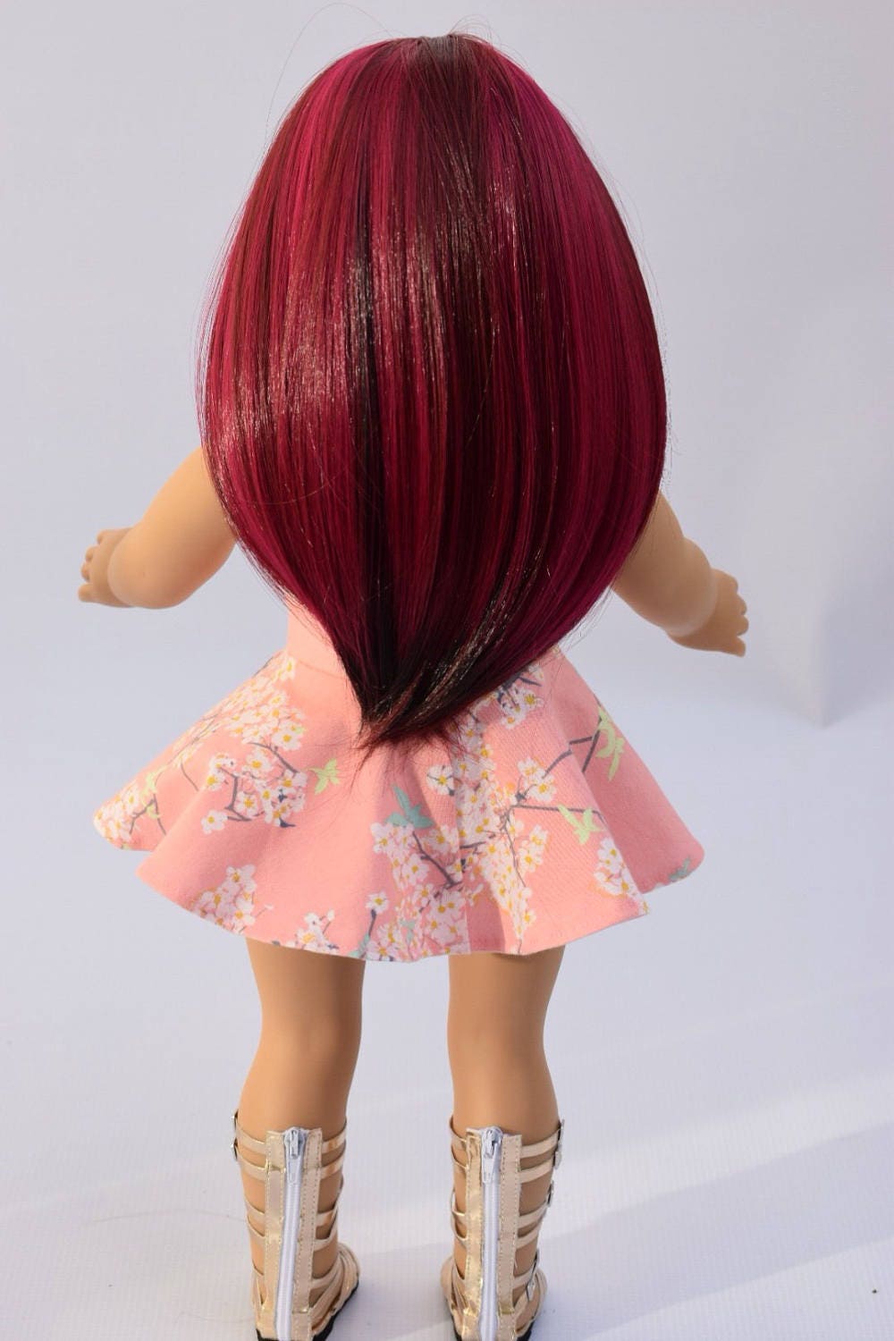 Custom Doll Wig 1011" size Heat Safe fits Gotz Journey Girls American