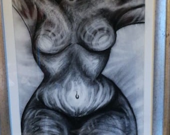 Venus- Art-charcoal drawing aprox A3