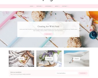 Poise - WordPress Theme - WordPress Blog Theme - Feminine WordPress theme - Responsive WordPress theme - WordPress Template
