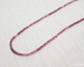 Pink Tourmaline Necklace, Pink Tourmaline Jewelry, Beads, Shaded, Ombre Jewelry, Gemstone Jewelry
