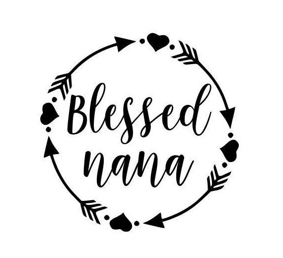 Download Blessed nana SVG PDF PNG Jpg Dxf Eps Custom Designs