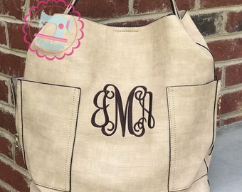 Monogrammed Carly Bucket Style Purse, pink monogram purse, spring purse, personalized gift, Mother's Day gift, birthday gift
