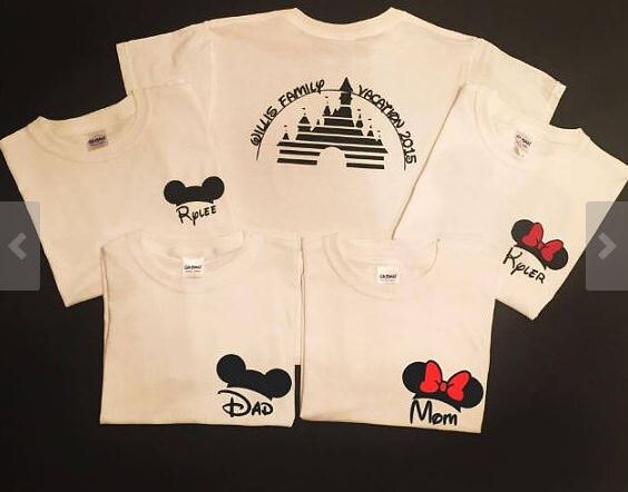 Disney Iron On Transfers Disney Family Shirts Family Disney