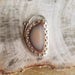 RESERVED LISTING for Andrea imperial jasper with fox etching