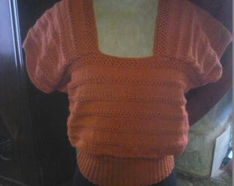 "blouse" sweater summer vintage rust