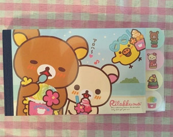 San-X Rilakkuma Tropical Hula Memo Pad 4 designs