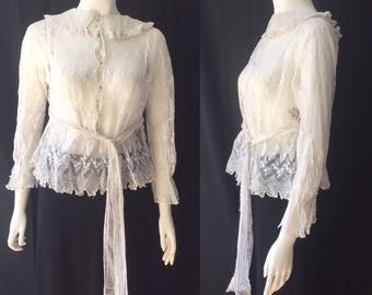 Antique Lace Edwardian blouse