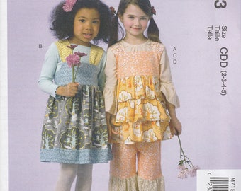 Girls' Top, Jumper & Pants Pattern McCalls 7183 Sizes 2 3 4 5 Uncut
