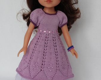 Lilac BELLA DRESS for Paola Reina, Hearts For Hearts or Corolle Les Cheries