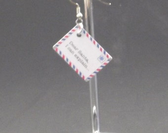 Dear Santa Earrings Letter Earrings