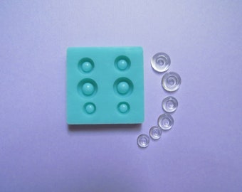 BJD Eyes Mold - Doll Eye Mold - Mould for Doll Eyes - 8 mm 10 mm 12 mm - Silicone Mold