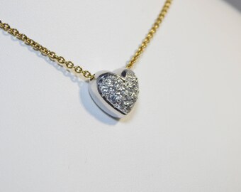 Admirable 14K Gold Necklace 7.4G . Diamond 0.63CT