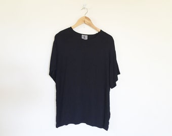 One Way Two Boxy Black Rayon Crepe Top
