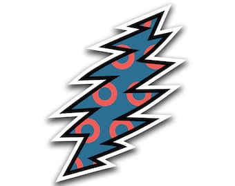 Phish Sticker, Fishman Donuts, Lightning bolt, Fishman Sticker, Phish Art, Phish Print