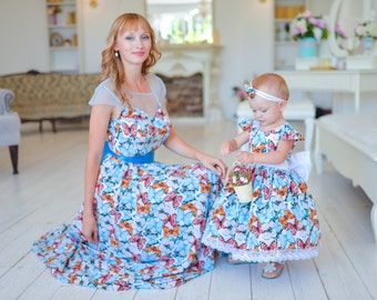 Burgundy Mommy And Me Matching Dresses Mother Daughter