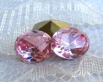 10x8 Swarovski Rhinestone Light Rose Pink Glass Oval Pointed Back Quantity 4 rhinestones