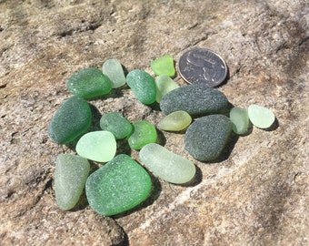 Genuine Beach glass, Sea glass, Jewelry supply lot