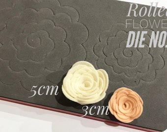 Rolled Flower Die No.1 - 3cm and 5cm Flowers