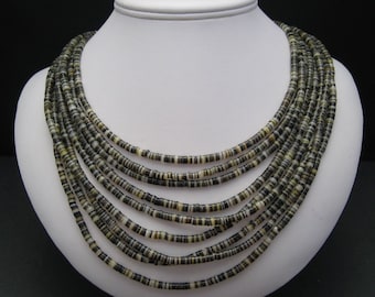 Shell Heishe Nine-Strand Necklace