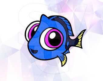 Finding Dory baby Nemo Layered SVG DXF Png Cut File Disney Cartoon Party Decorations Cricut Designs Silhouette Cameo Stencil Scrapbooking