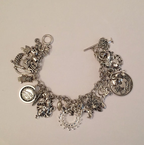 Items similar to Ultimate Greek Mythology Charm Bracelet, Jewelry ...