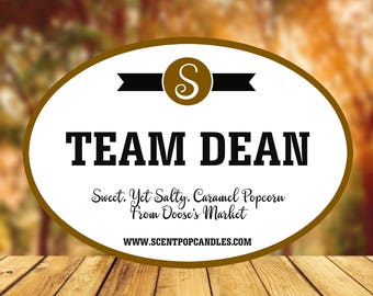 Team Dean, Gilmore Girls Inspired Soy Candle