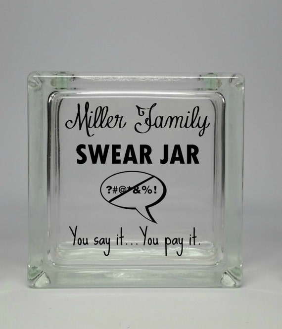 family swear jar savings bank you say it you pay it