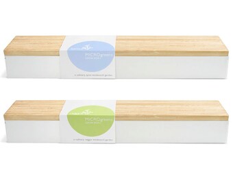 Micro-Green Grow Kits – Indoor Garden – Organic - Radish - Carrot - Mustard - Kale - Peas - Bamboo -sprouts -Vegetables - Host Gift - Foodie