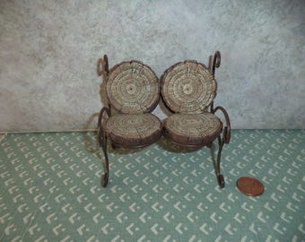 1:12 scale Dollhouse Miniature or Fairy Garden Bench