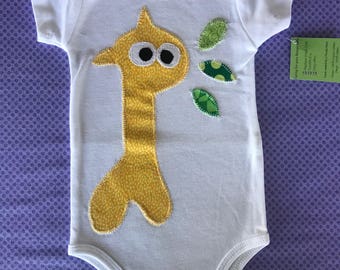 Gerold Giraffe 3-6mo organic cotton onesie