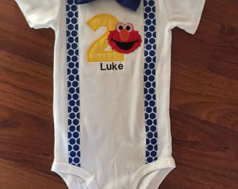 Elmo 2nd birthday, Elmo boy birthday outfit, Baby boy second birthday, Elmo party, Elmo smash cake