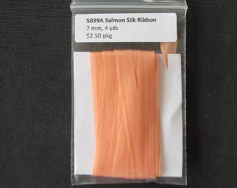 5039A Salmon Silk Ribbon 7mm