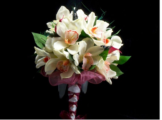 Bridal Orchid and Calla Lily Bouquet