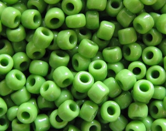 6/0 Seed Beads, Opaque Lime Green, Seed Beads, 20 grams Seed Beads, Lime Green Seed Beads,Opaque,# 5212 Japanese Seed Beads Item #441